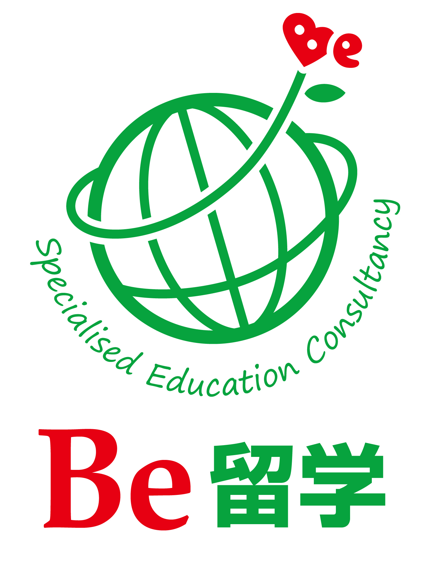 Be留学 ロゴ 縦 Be留学 ロゴ 縦